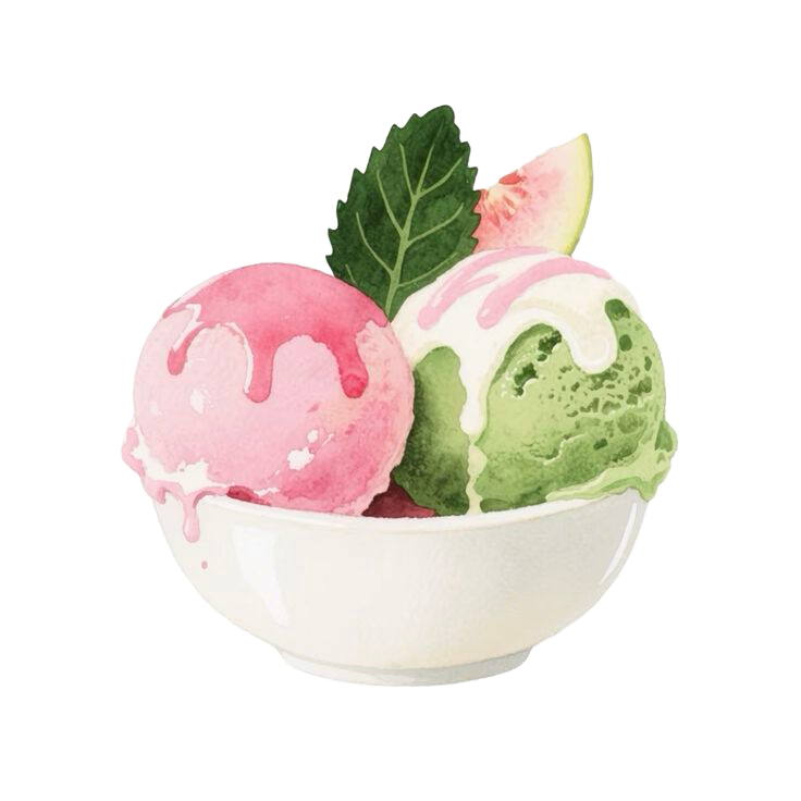 Guava Matcha Ice Cream